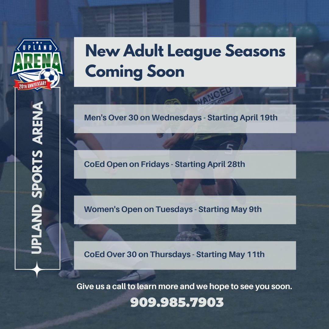New Adult League Seasons Coming Soon